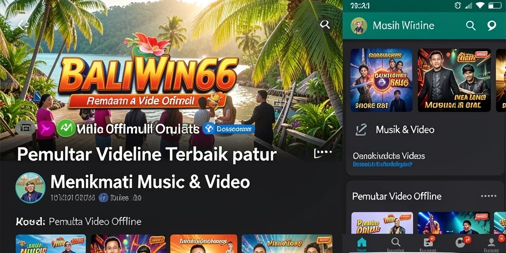 Antarmuka BALIWIN66 dengan fitur Pemutar Video Offline yang menarik.