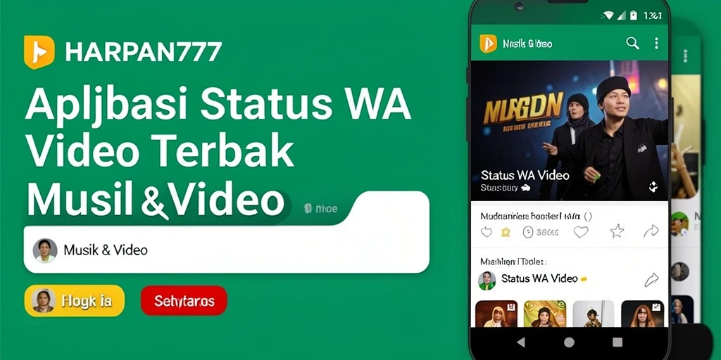 Antarmuka HARAPAN777 yang sederhana untuk status WA video.