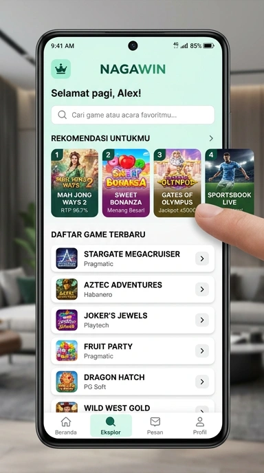 Tampilan katalog aplikasi nagawin